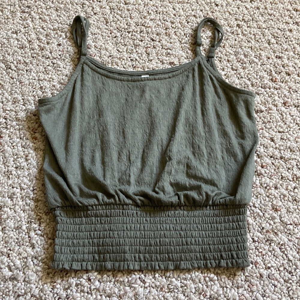 Mudd green tank top XS